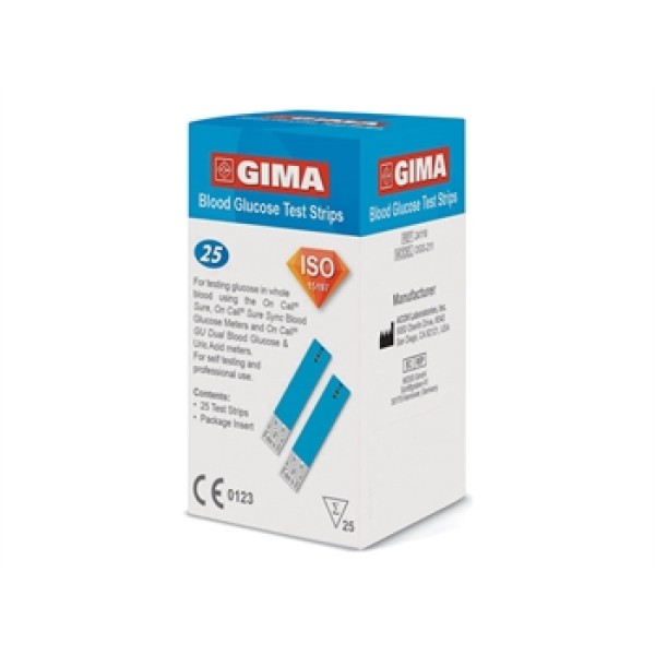 STRISCE GLICEMIA GIMA 25PZ