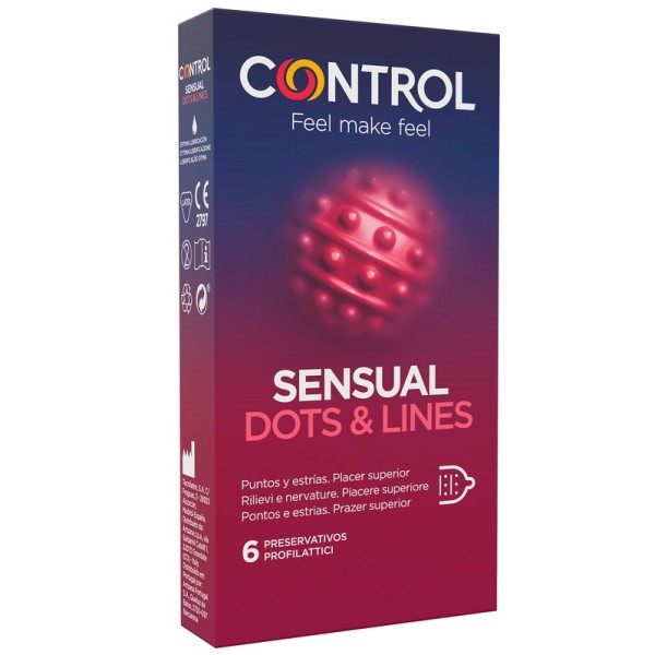 CONTROL SENSUAL DOTS&LINES 6PZ