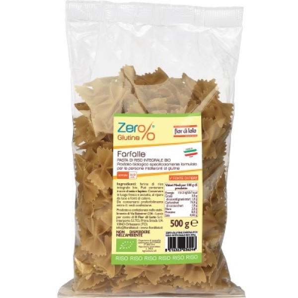 FARFALLE RISO SEMIGR BIO 500G