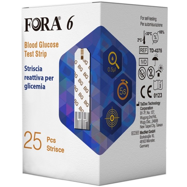 FORA6 STRISCE GLICEMIA 25PZ