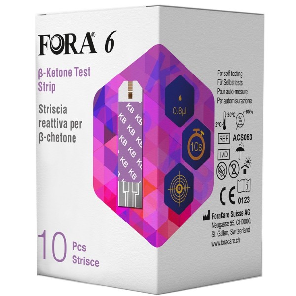 FORA6 STRISCE KETONI 10PZ