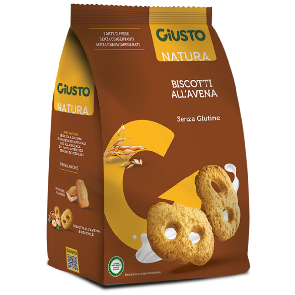 GIUSTO S/G BISCOTTI AVENA 250G