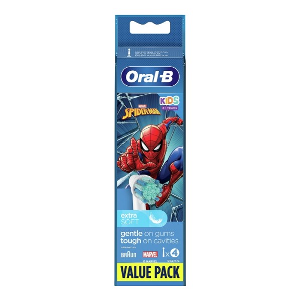 ORALB REFILL SPIDERMAN 4PZ