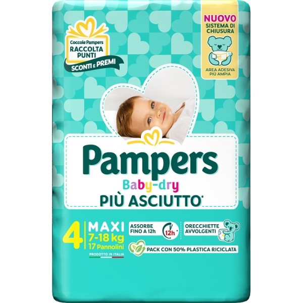 PAMPERS BD DOWNCOUNT MAXI 17PZ