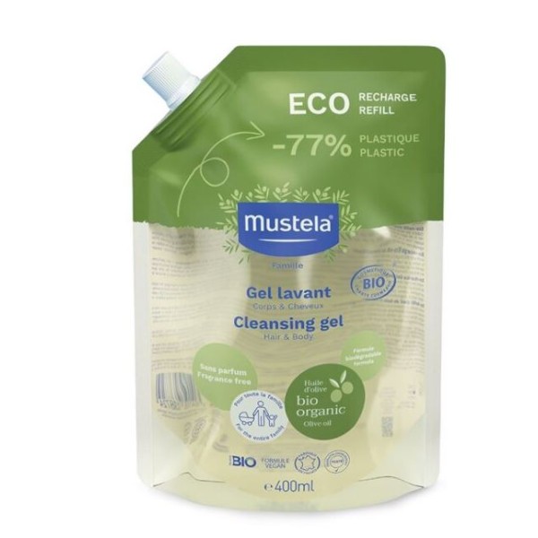MUSTELA GEL BIO REFILL 400ML