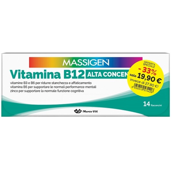 MASSIGEN VITAMINA B12 14+14FL