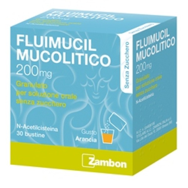 Fluimucil Mucolitico 30 bustine 200 mg senza zucchero (SCAD.06/2027)