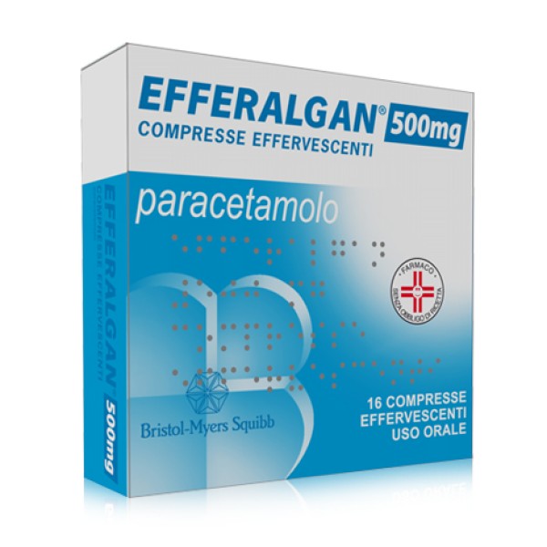 Efferalgan 16 compresse effervescenti 500 mg (SCAD09/2026)