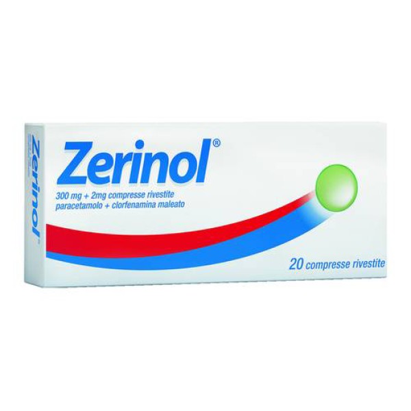 Zerinol 20 Compresse 300 mg + 2 mg (SCAD.07/2026)