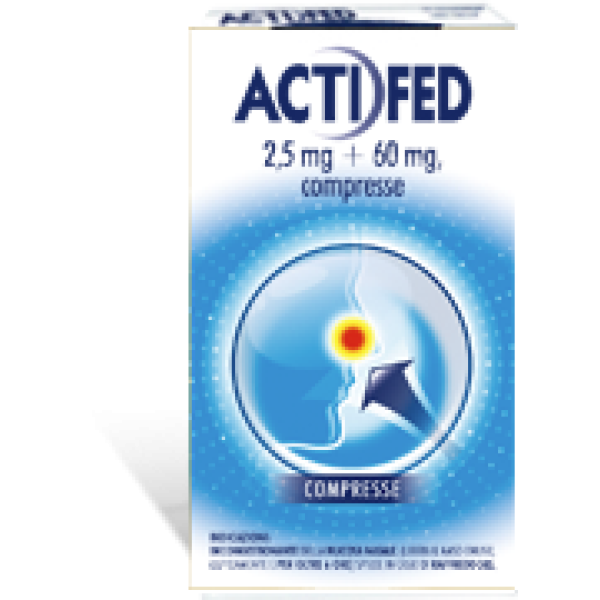Actifed (SCAD.08/2026) - 12 Compresse 2,5MG+60MG