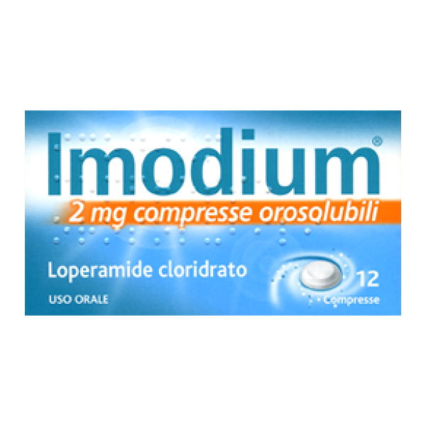 Imodium 12 Compresse Orosolubili 2 mg - Prodotto Italiano