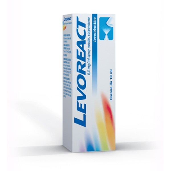 Levoreact Spray Nasale 10ML 0,5mg (Scadenza 12-2024) - Indicato per rinite allergica 