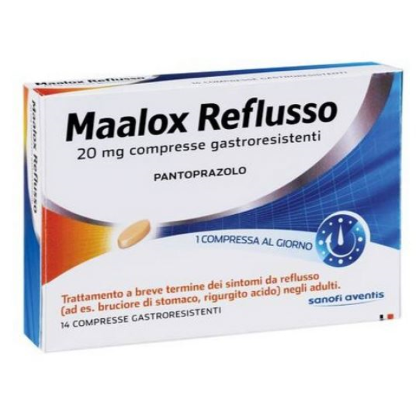 Maalox Reflusso 14 compresse Pantoprazolo 20 mg (SCAD.12/2027) 