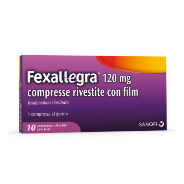 Fexallegra (SCAD.11/2025) 10 Compresse Rivestite 120 mg - Antistaminico per Trattamento sintomatico della rinite allergica