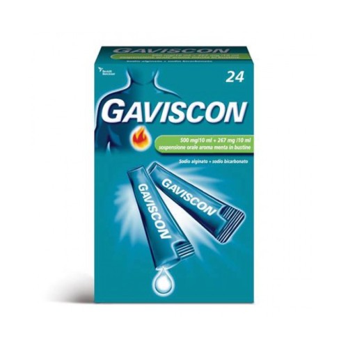 Gaviscon 24 Bustine classico 500 + 267mg/10ml  (SCAD.01/2027)