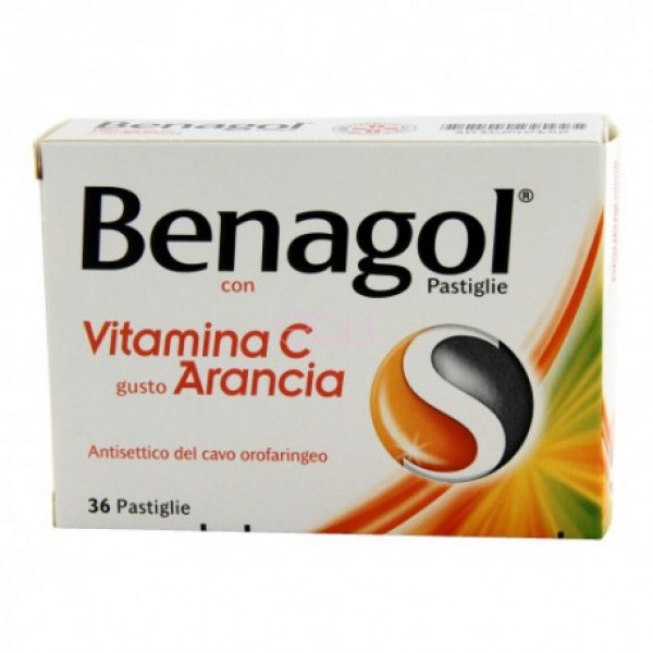 BENAGOL VIT C*36PAST ARANCIA 