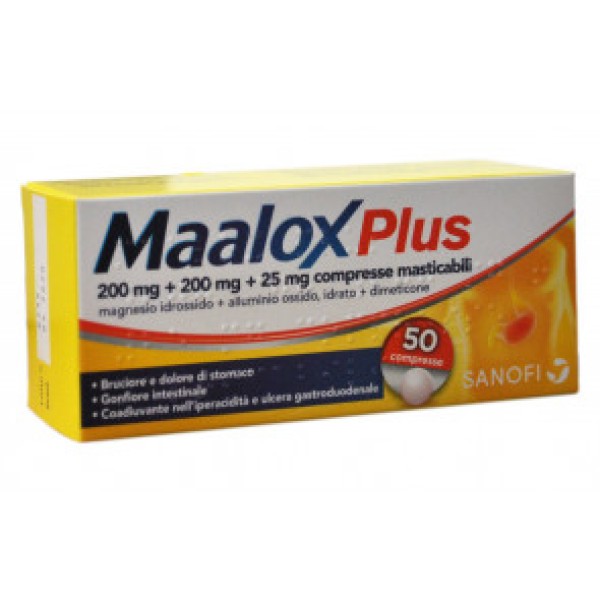 Maalox Plus   - 50 Compresse Masticabili 