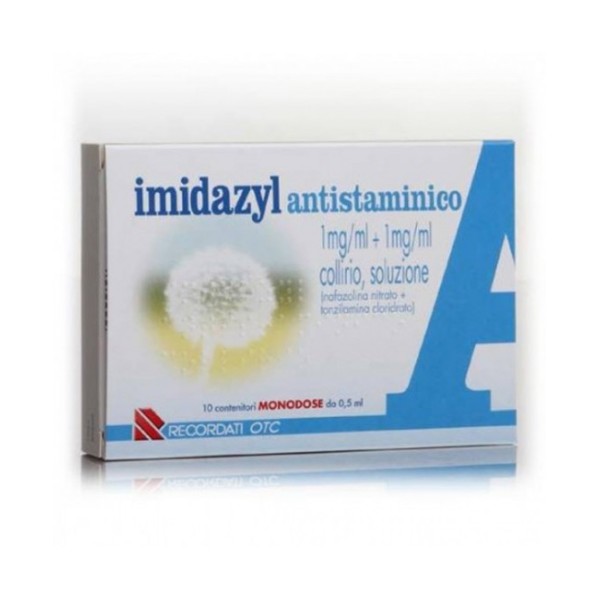 Imidazyl Antistaminico Collirio Monodose 10 Flaconi da 0,5 ml (SCAD.09/2025) 