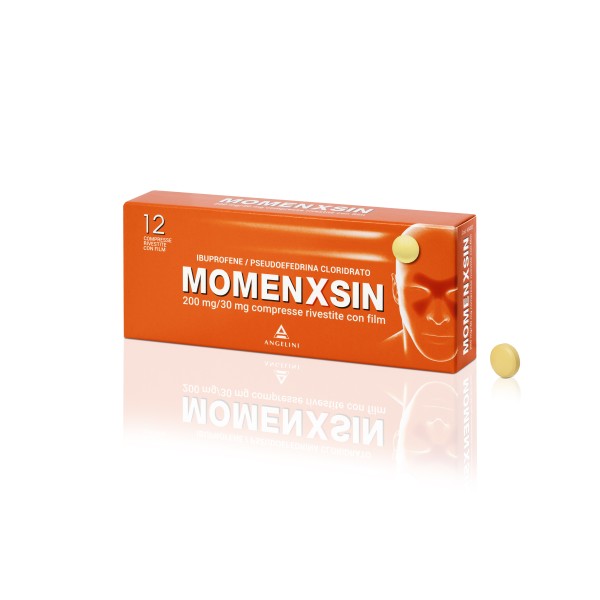 Momenxsin 12 Compresse 200 mg + 30 mg (SCAD.08/2026)