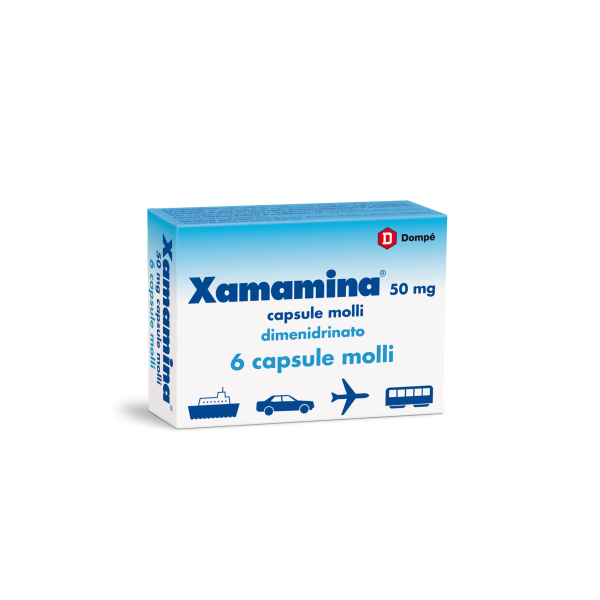 Xamamina Adulti 6 capsule 50 mg (SCAD.08/2026)