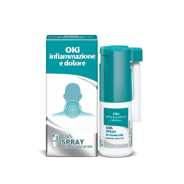 Oki Spray Gola - (SCAD.12/2025) Infiammazione e dolore 100ml 
