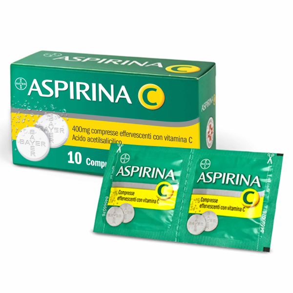 Aspirina C (SCAD.09/2025) 10 Compresse Effervescenti 400+240 mg