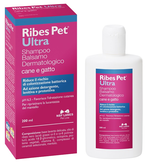 N.B.F. Lanes Animali Domestici Ribes Pet Ultra Shampoo Cani e Gatti 200 ml img