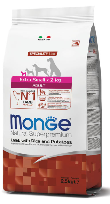 MONGE DOG ADULT XSMALL AGNELLO img 2