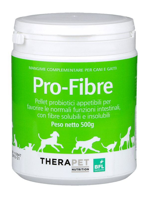 Therapet Nutrition Pro-Fibre mangime complementare probiotico per cani e gatti 500 g img