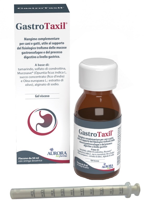 Gastrotaxil Aurora Biofarma 50 ml sospensione orale per cani e gatti supporto stomaco e intestino img